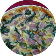 Pizza spinach